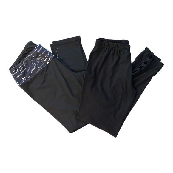 Bundle (2) Woman Legging Black Size Medium Reebok/No Bundaries Used - Picture 11 of 11